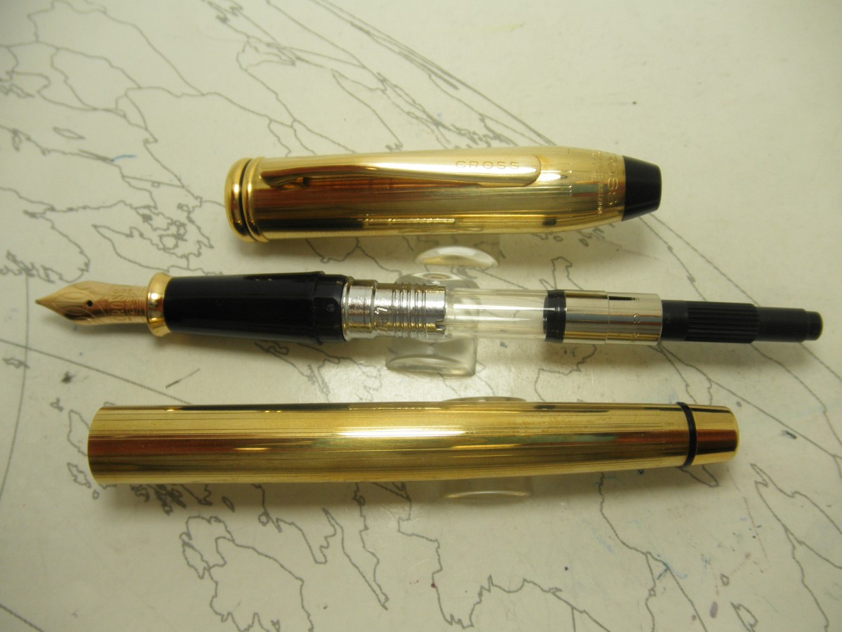 Cross Townsend 10KT Gold-Filled Fountain Pen with Medium Nib 706-MD 
