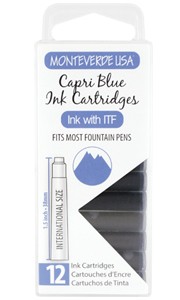 Monteverde Ink Cartridges Capri Blue