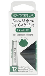 Monteverde Ink Cartridges Emerald Green