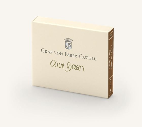 Graf von Faber-Castell Fountain Pen Ink Cartridges Olive Green