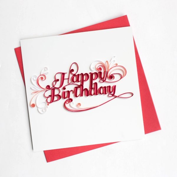 Quilling Card Happy Birthday