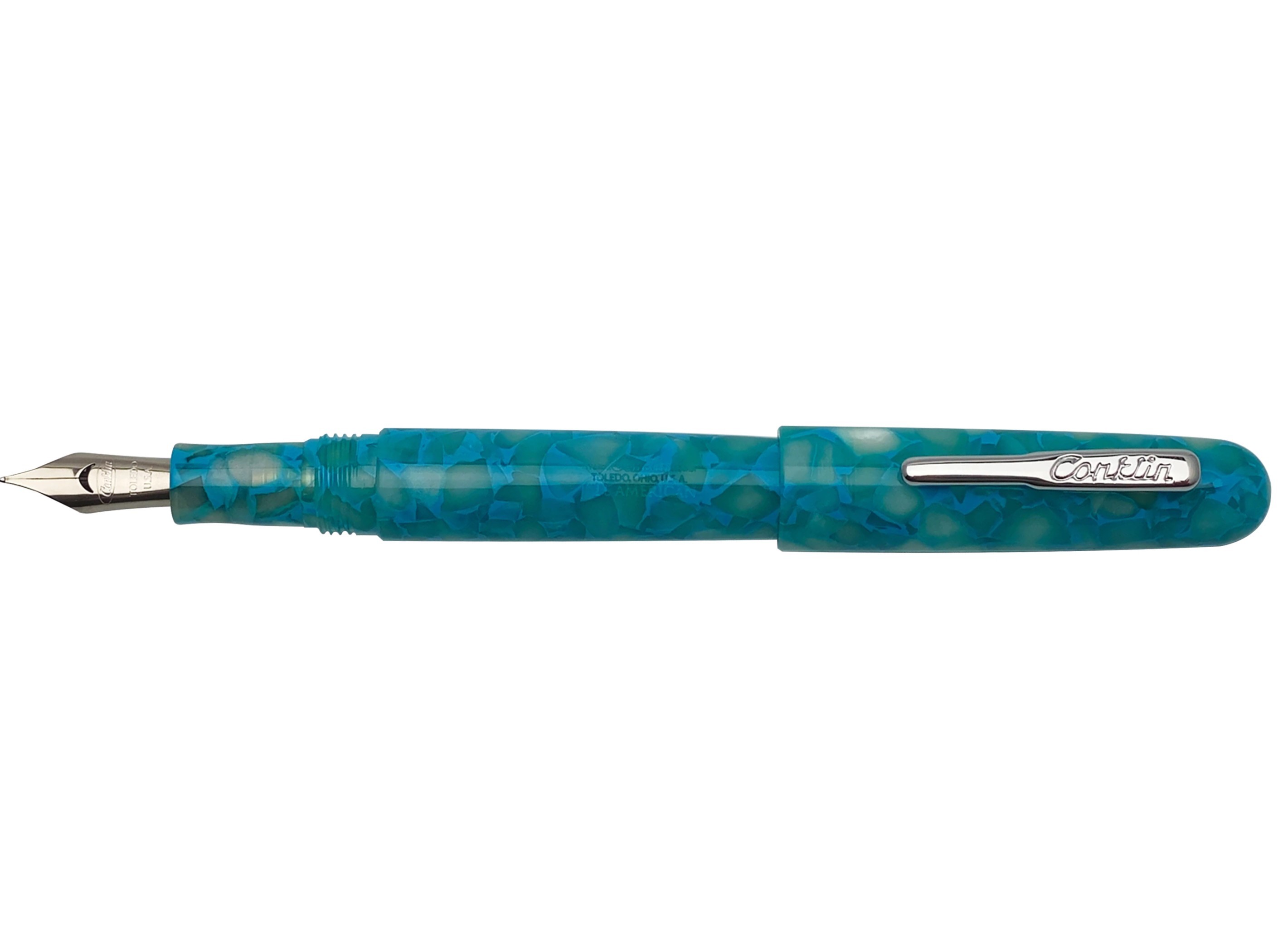 Conklin All American Fountain Pen Turquoise Serenity