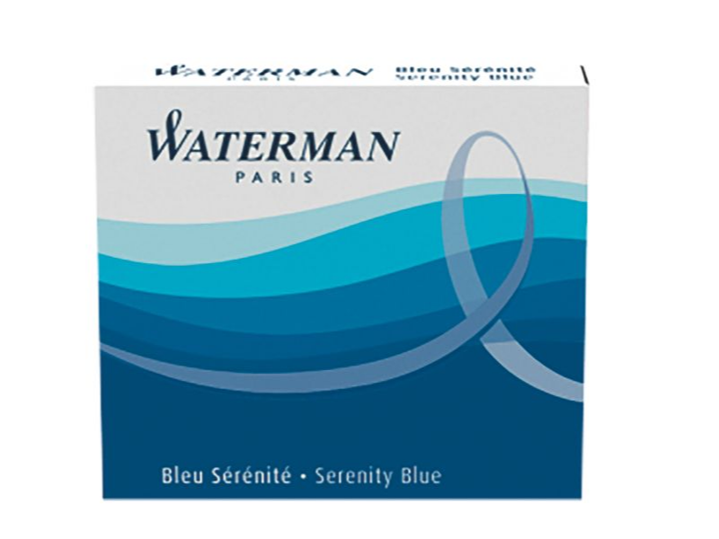 Waterman Serenity Blue large size standard cartridges 