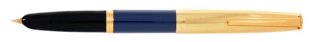 Aurora Duo Cart Dark Blue With Gold Cap Fountain Pen