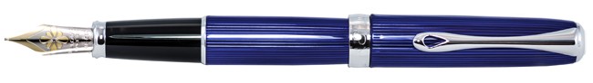 Diplomat Excellence A² Skyline Blue Fountain Pen 14k Gold Nib
