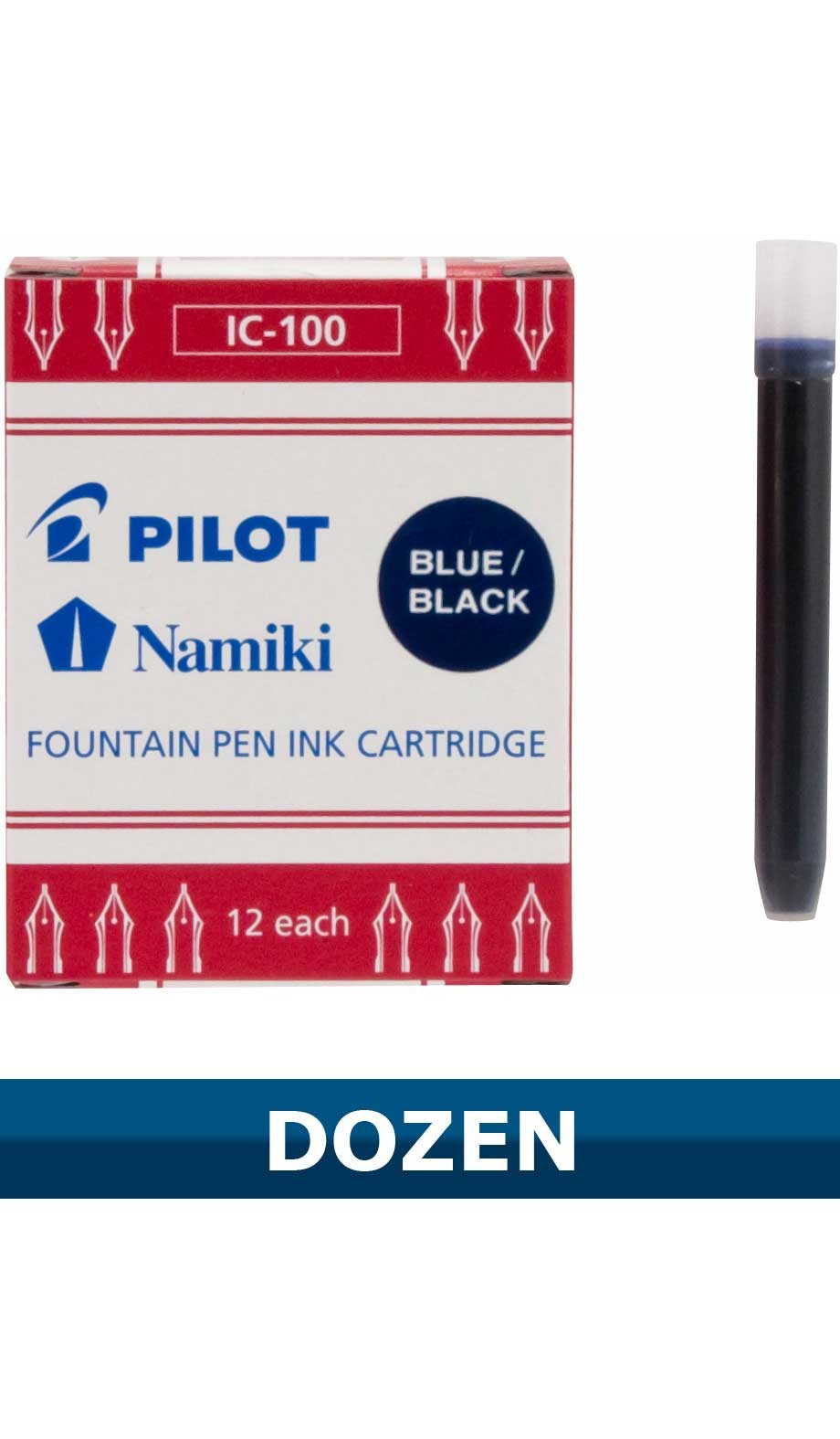 Pilot Namki Blue/Black Ink Cartridges