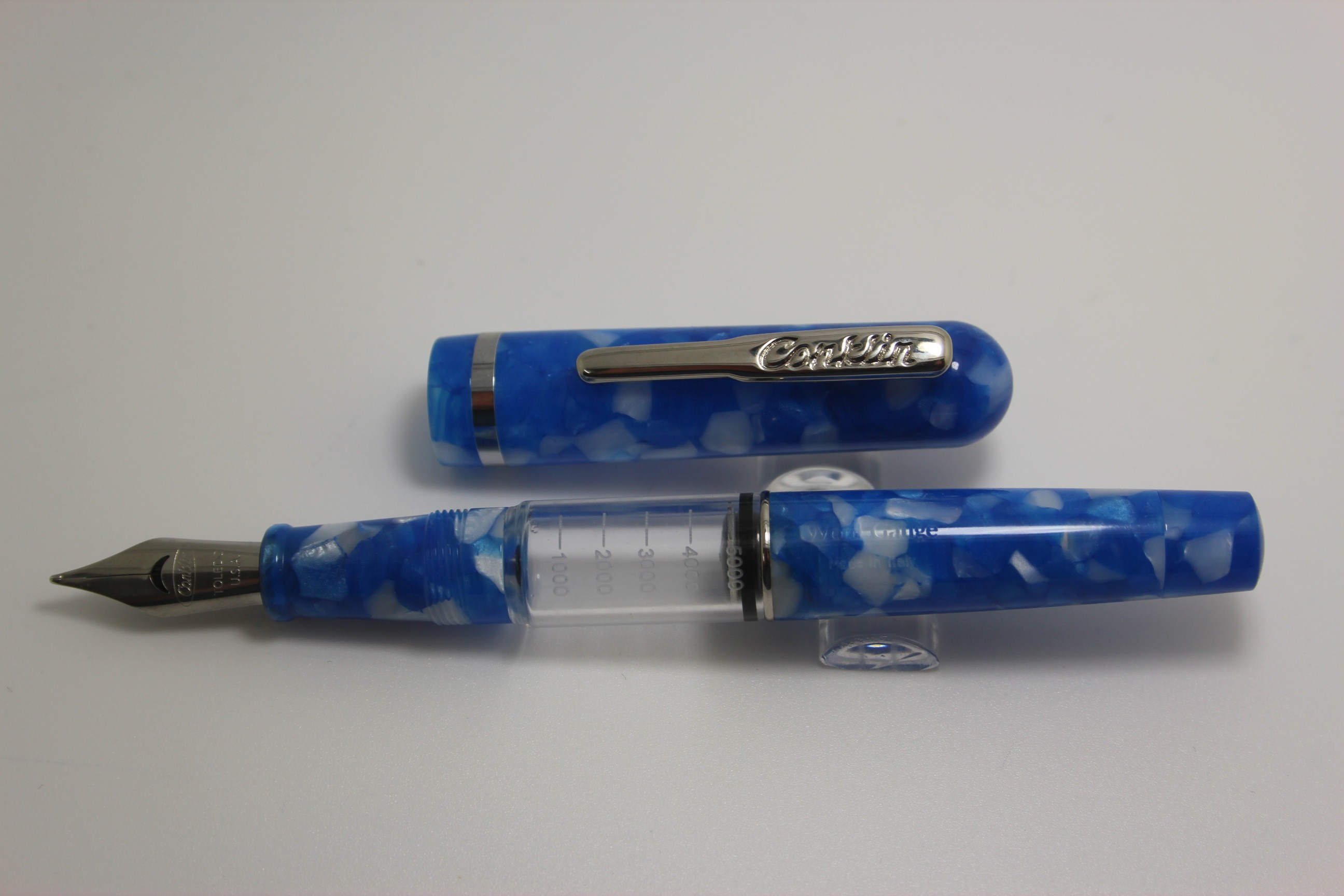 Conklin Word Gauge Blue Fountain Pen