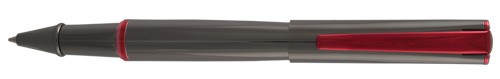 Monteverde Impressa Gun Metal Red Trim Rollerball Pen