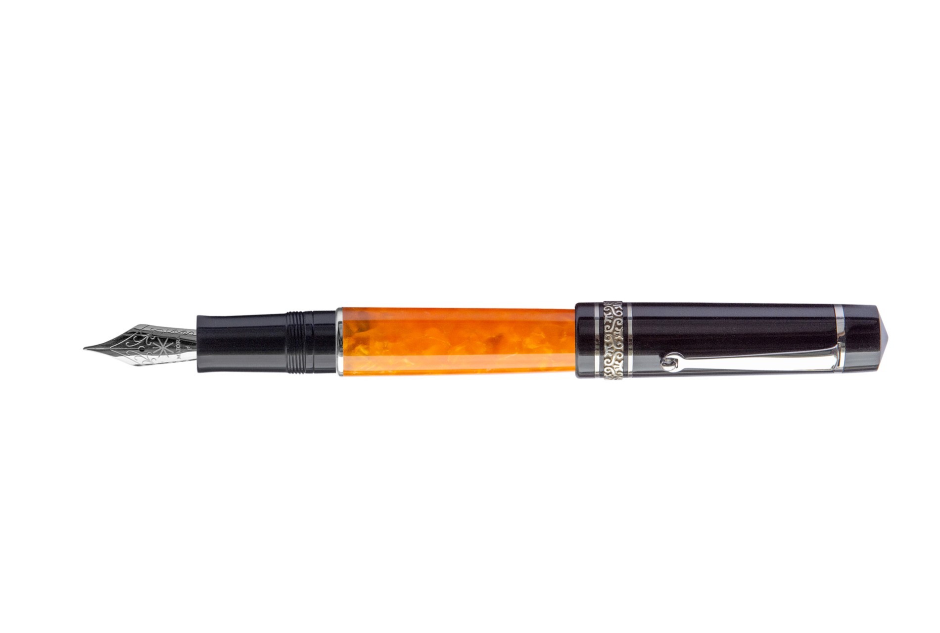 Maiora Mytho Origine Black And Orange Fountain Pen