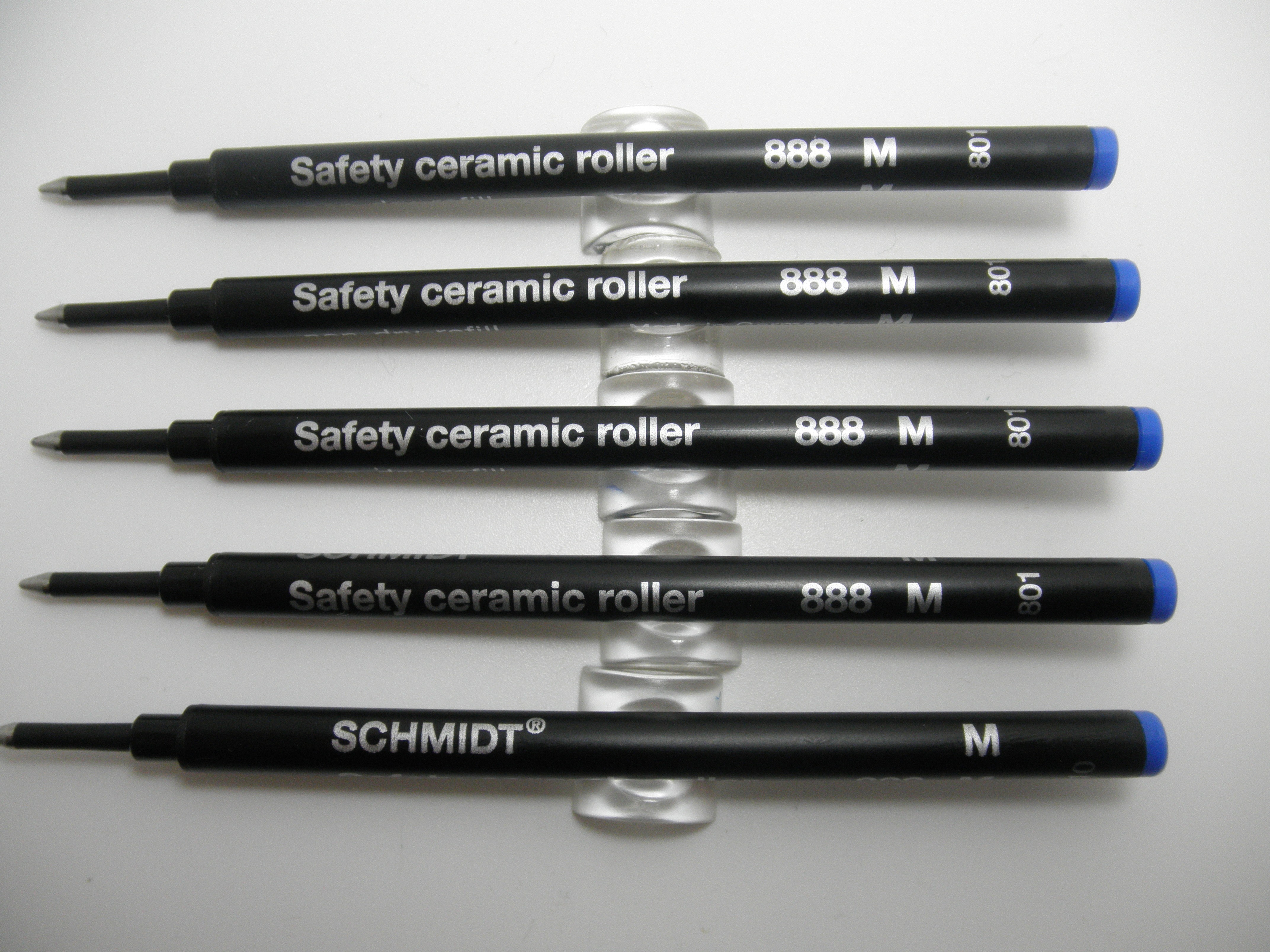Schmidt 888 Ceramic Roller Ball Refill 5 Pack Blue
