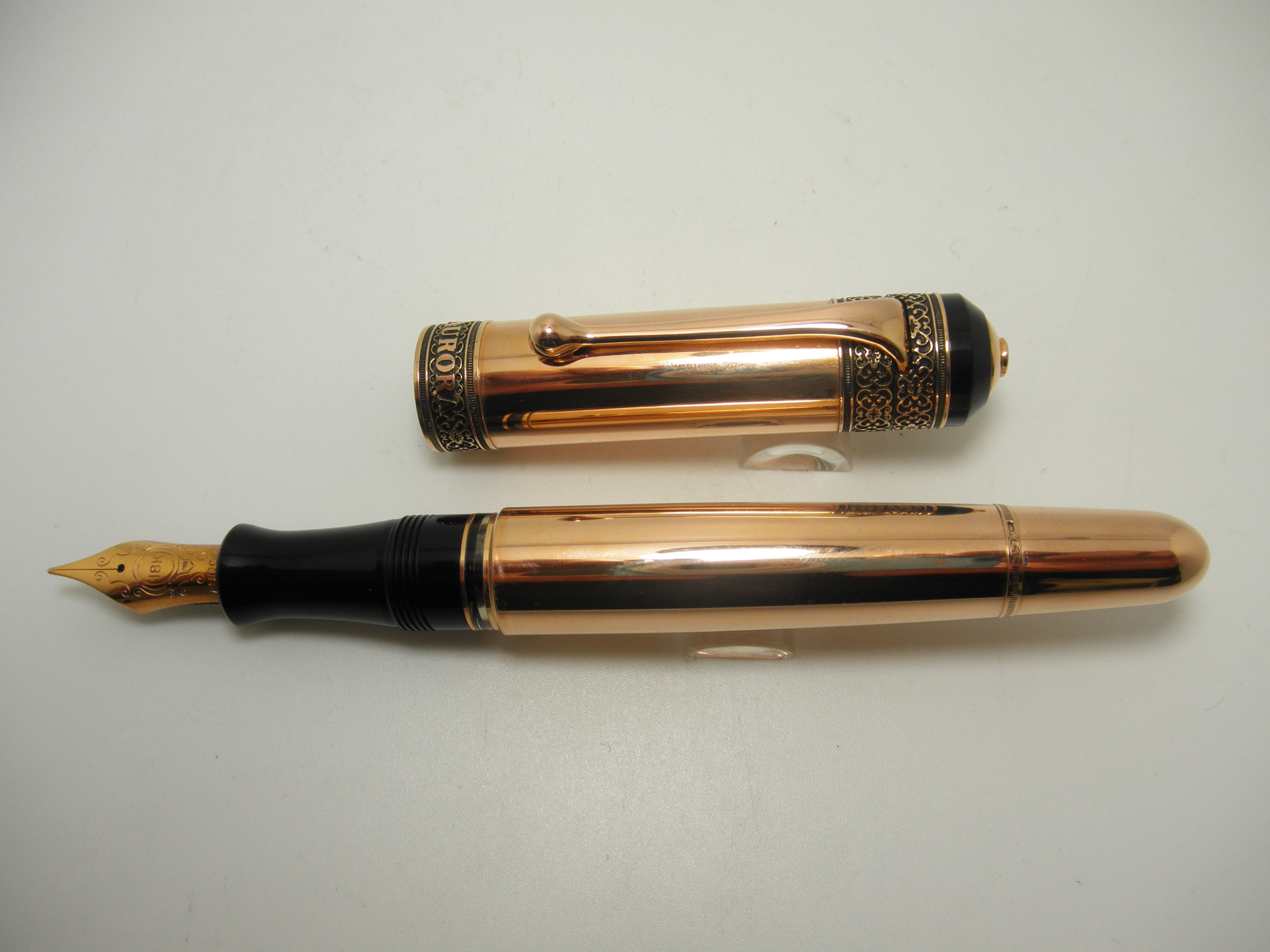 Aurora 80th Anniversary Rose Gold and Ruby Limited Edition Fountain Pen