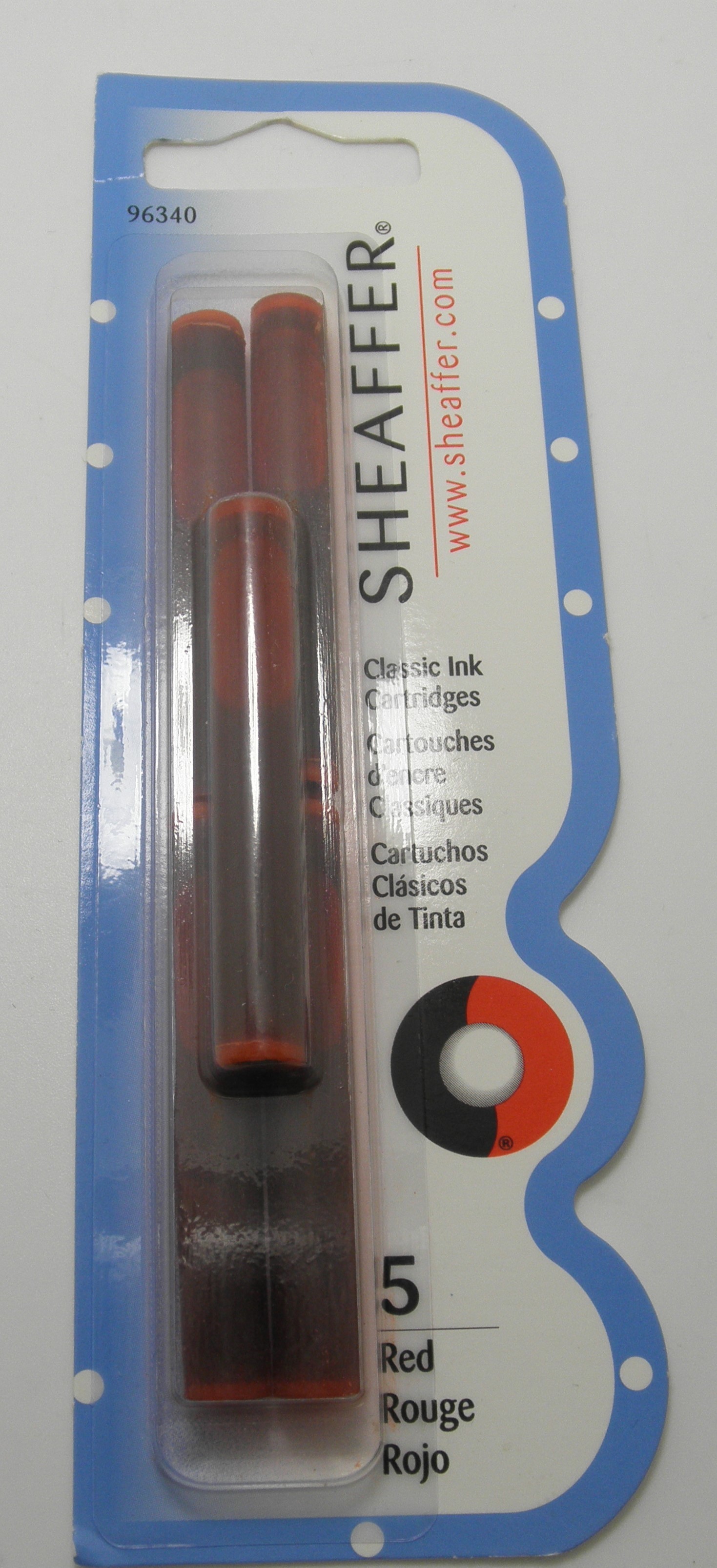 Sheaffer Fountain Pen Ink Cartridges Red