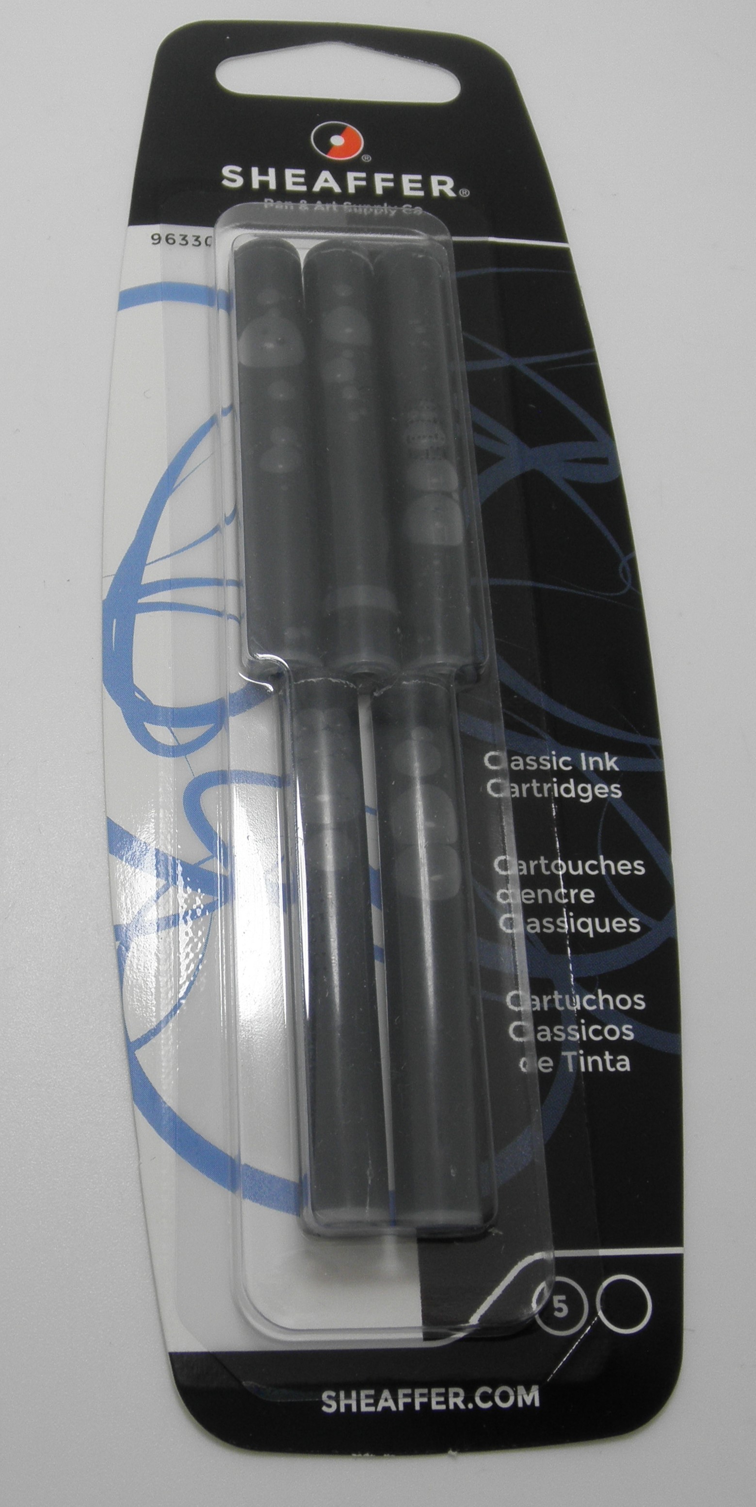 Sheaffer Fountain Pen Ink Cartridges Black - Bertram's Inkwell