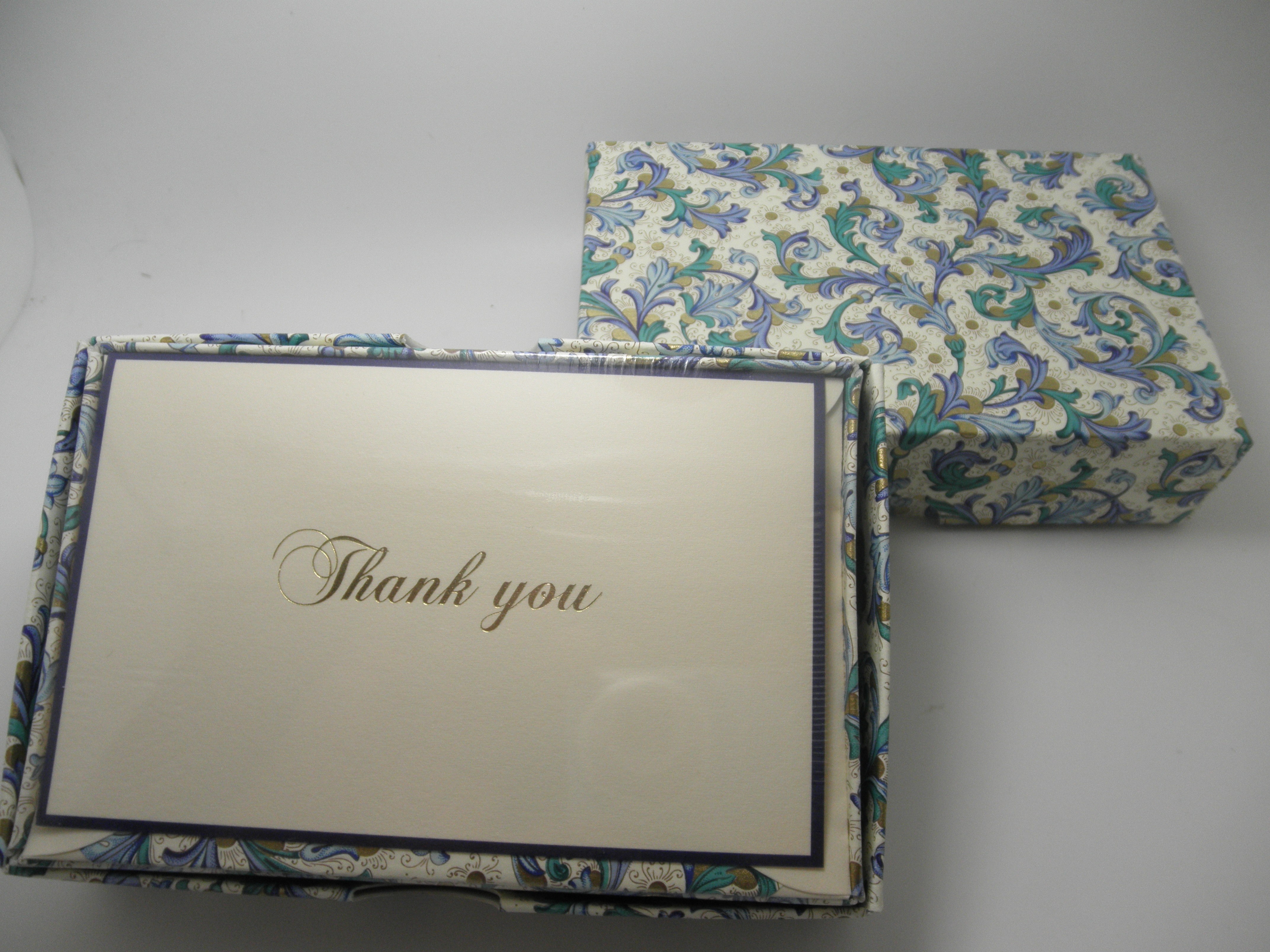 Rossi Stationery Thank You Cards Blue