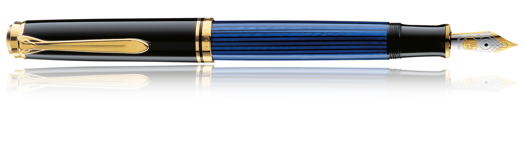 Pelikan Souverän M800 Black/Blue Fountain Pen