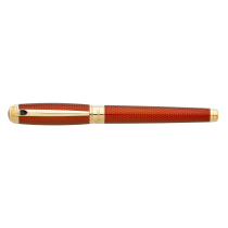 S.T. Dupont Line D Firehead Guilloche Amber Rollerball