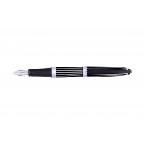 Diplomat Aero Stripes Black Fountain Pen