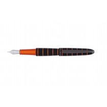 Diplomat Elox Ring Black/Orange Fountain Pen Steel Nib
