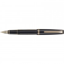 Pilot Falcon Black with Gold Plated Trim Fountain Pen