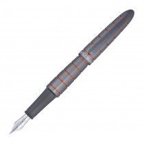 Diplomat Elox Ring Grey/Orange Fountain Pen Steel Nib