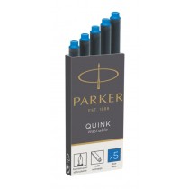 Parker Quink Fountain Pen Ink Cartridge Blue