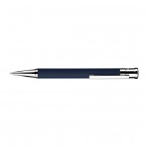 Otto Hutt Design 04 Midnight Blue Checkered Platinum Plated Mechanical Pencil