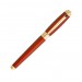 S.T. Dupont Line D Firehead Guilloche Amber Fountain Pen
