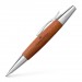 Faber-Castell E-Motion Brown Wood And Polished Chrome Mechanical Pencil