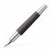 Faber-Castell E-Motion Black Wood And Polished Chrome Fountain Pen